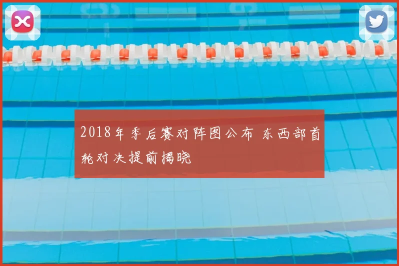 2018年季后赛对阵图公布 东西部首轮对决提前揭晓